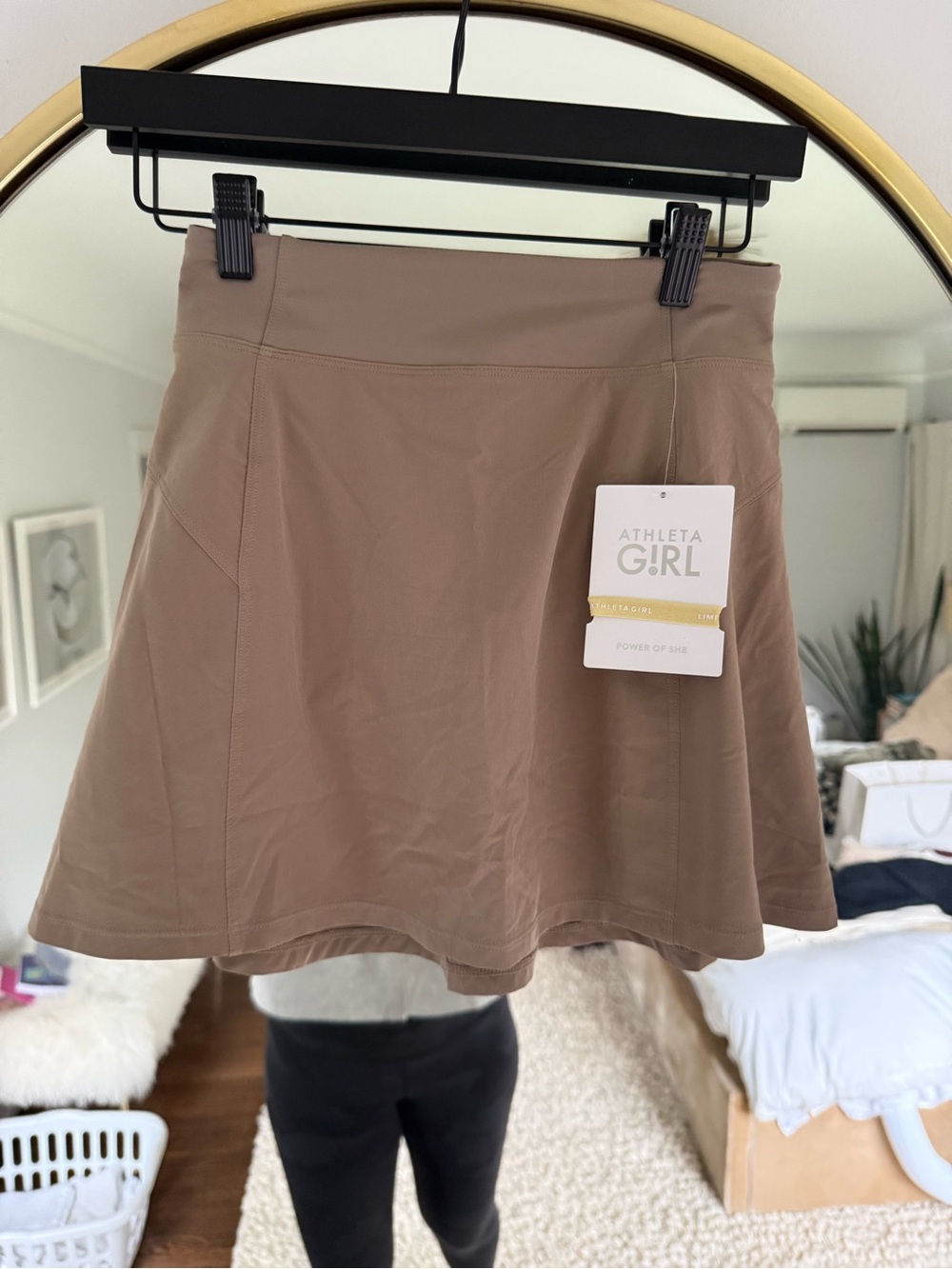 Athleta Taupe Circle Skirt